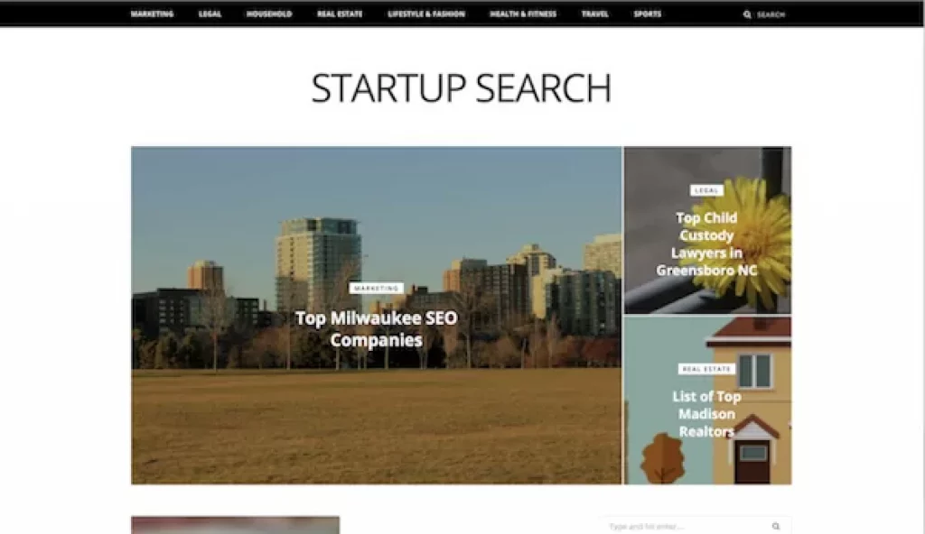 Startup Search