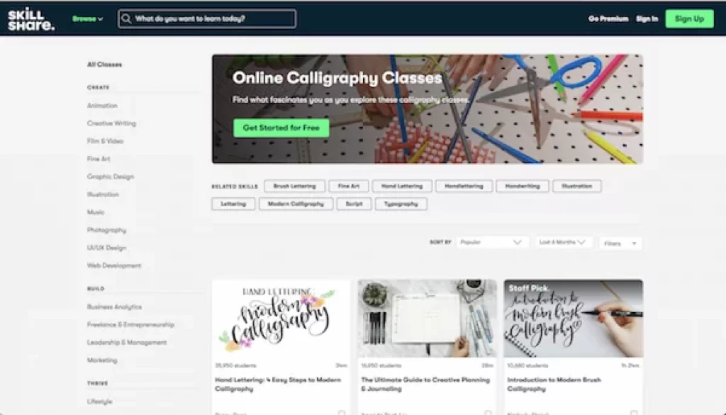 Learn Calligraphy Online